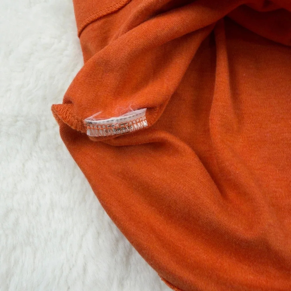 Polo Ralph Lauren Mens XL Polo Shirt Orange Heathered Blue Pony Logo